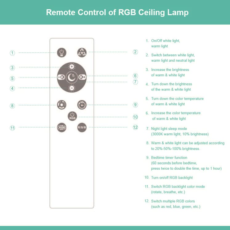 RGB LED Ceiling Light