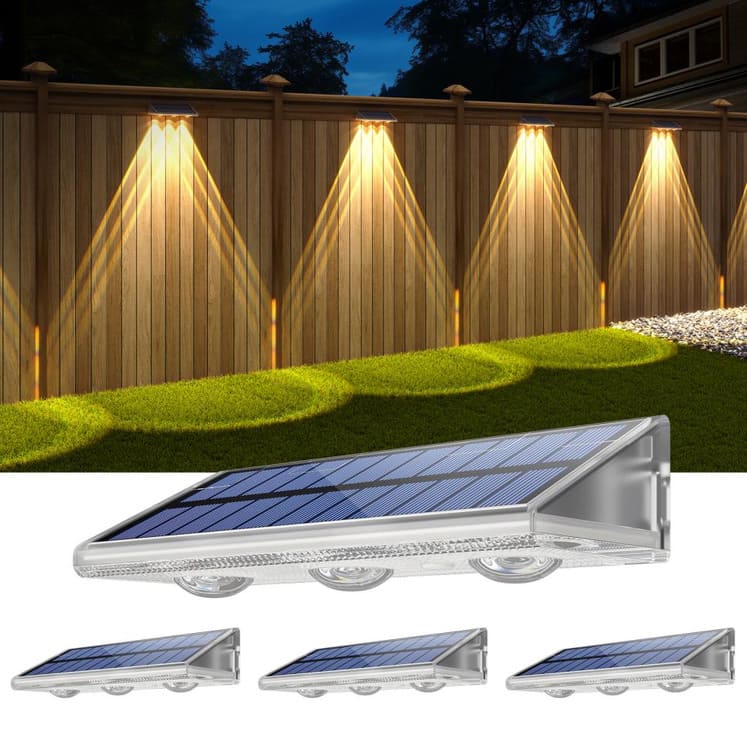 Solar Fence Wall Lights