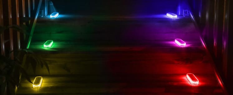 Solar Led Deck Light (RGB)