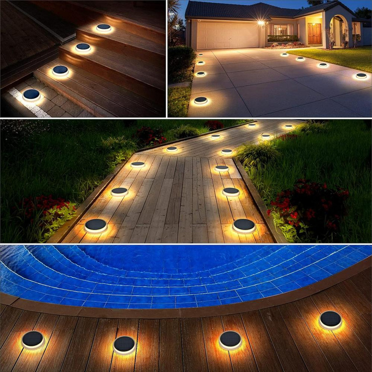 Solar Led Deck Light ( Round )
