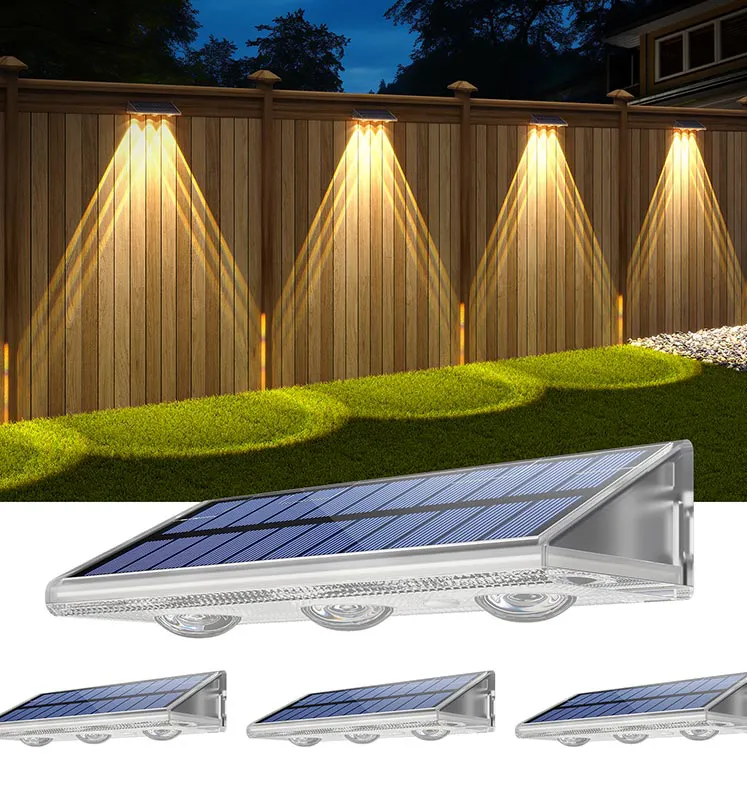 Solar Fence Wall Lights