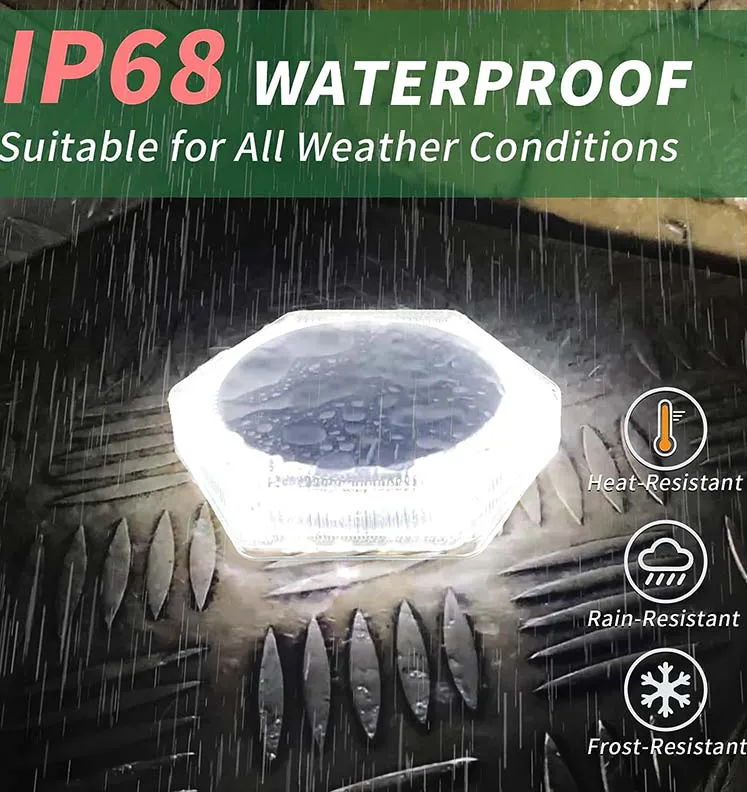 Solar Led Deck Light ( Hexagon )