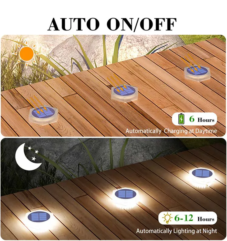 Solar Led Deck Light ( Hexagon )