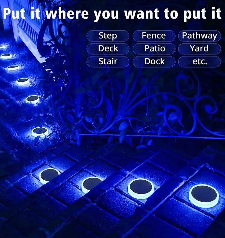 Solar Led Deck Light ( Round )