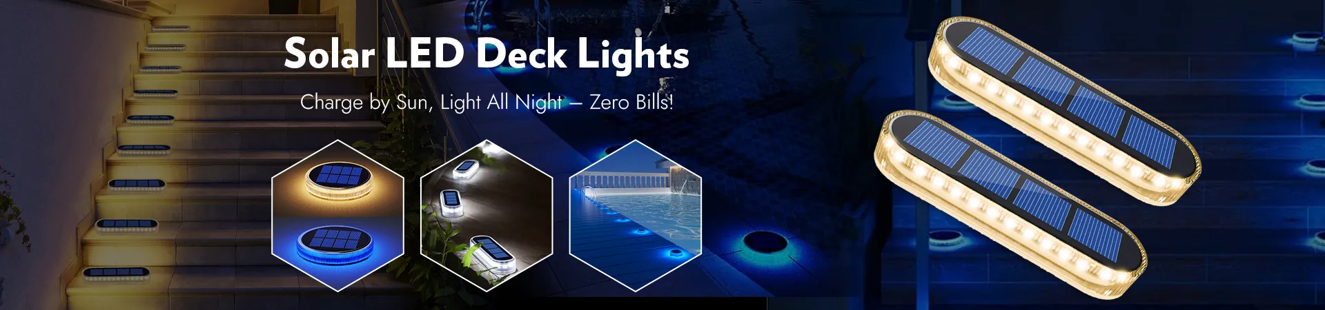SolarLED Deck Lights